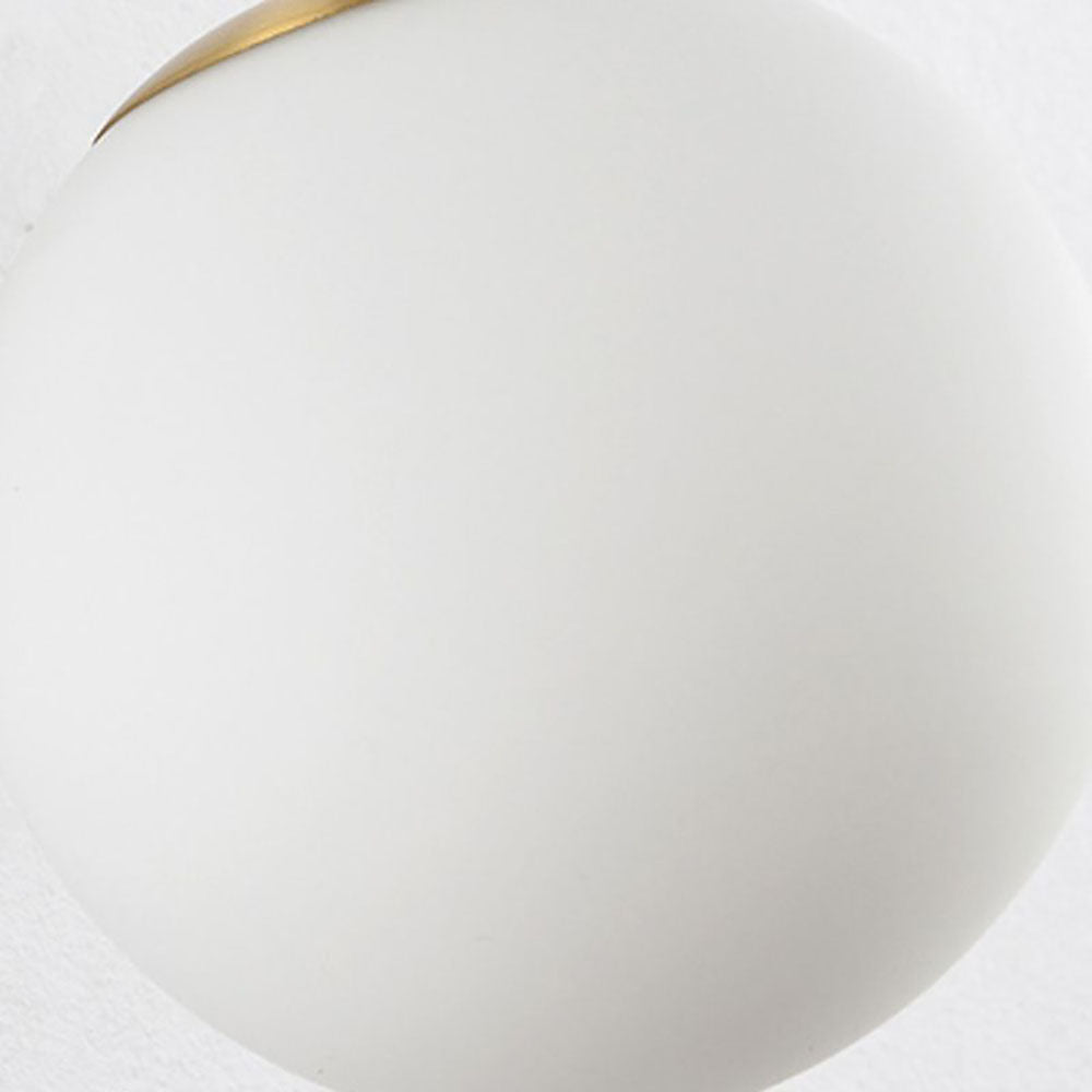 Valentina modern vägglampa med klot, metall/glas, svart/guldfärgad, hall