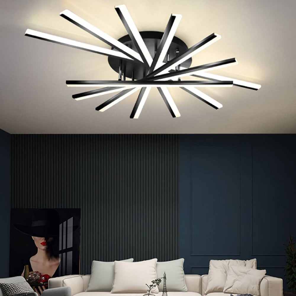 Arisha Linear Flush Mount Ceiling Light, 4 Colour