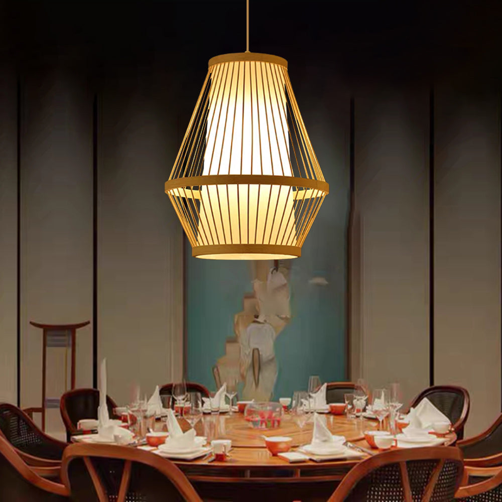 Muto Rattan Handmade Woven Bamboo Vintage Pendant Light