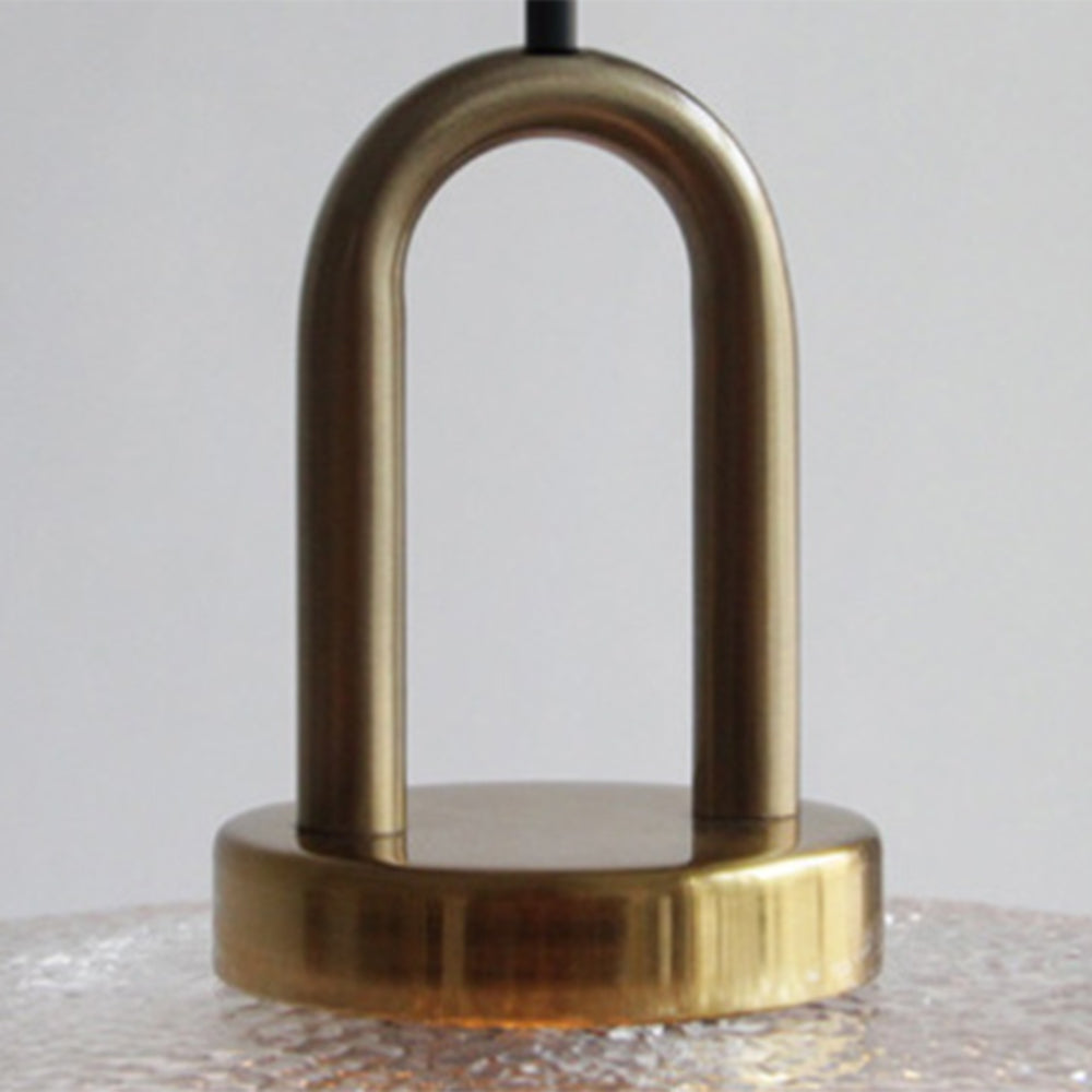 Valentina minimalistisk blåst pendellampa i frostat klart glas