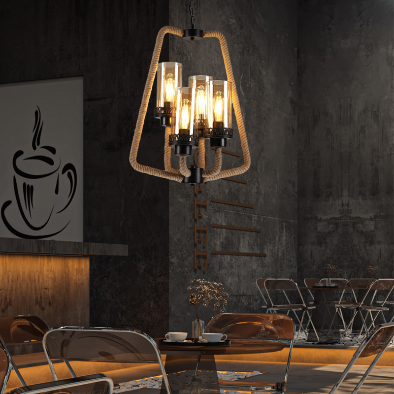Epoch retro LED-pendellampa i svart metall för matsal/sovrum