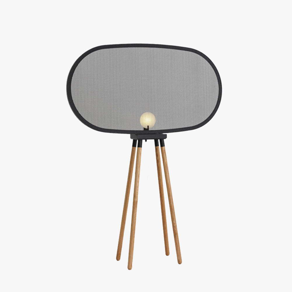 Cooley minimalistisk gulvlampe med moderne design, metal og træ