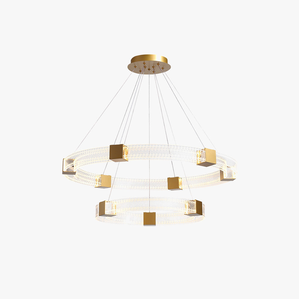 Arisha modern rund/oval pendellampa i metall, guld