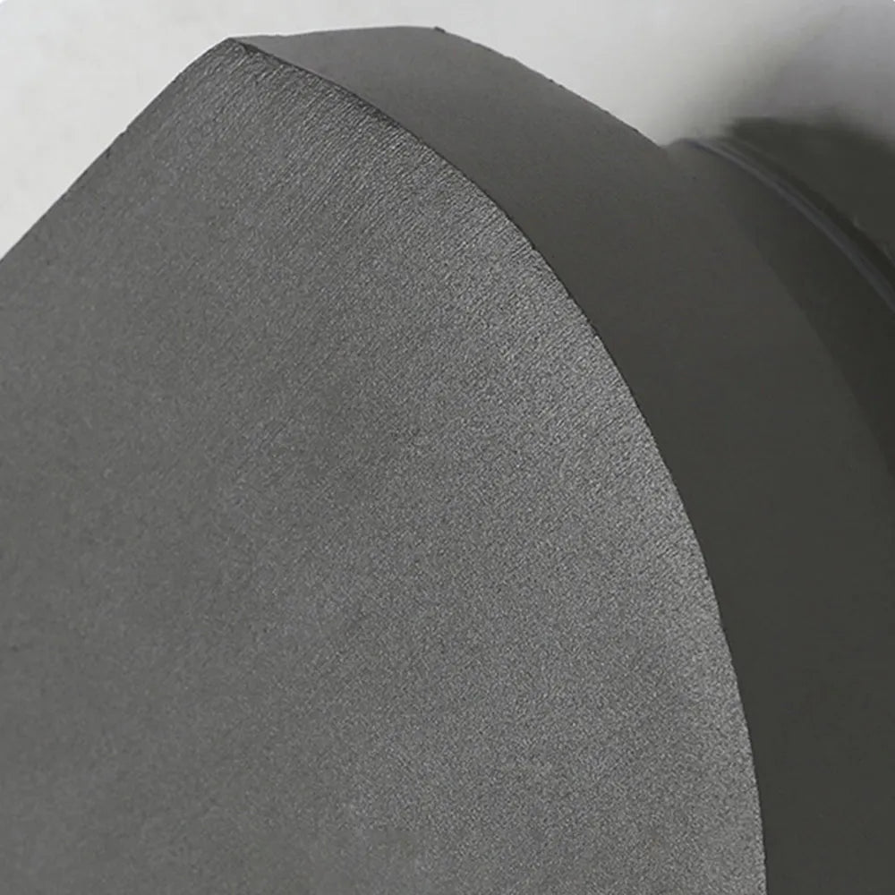 Ray minimalistisk geometrisk utomhusvägglampa i metall, svart/grå