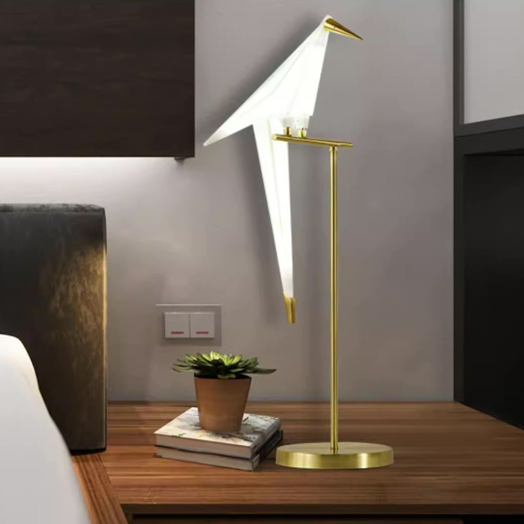 Clifford nordisk fuglebordslampe/gulvlampe, guld, 1/2/3 lyskilder