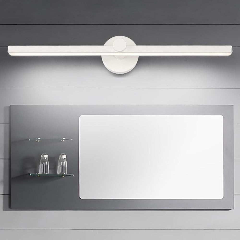 Arisha Minimalist Linear Mirror Front Wall Lamp, White