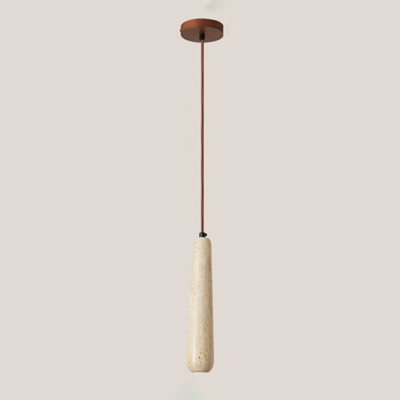 Muto minimalistisk pendellampa i trä, naturlig träfärg