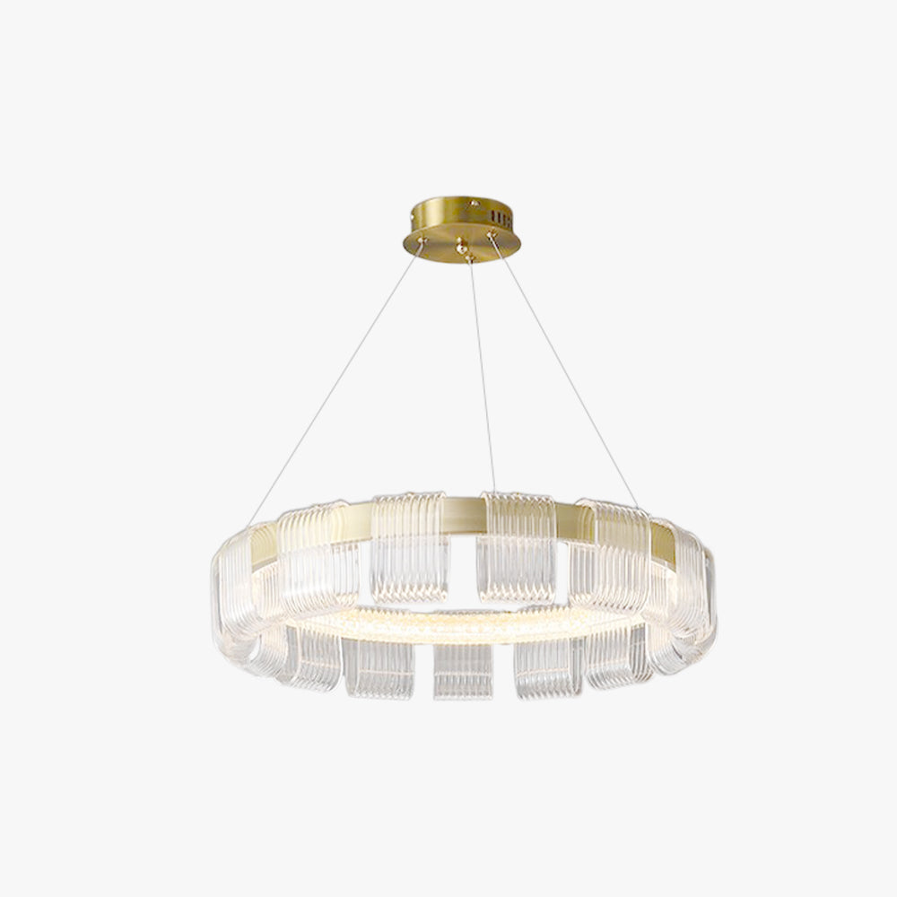 Arisha Modern Ring Pendant Light, White/Gold