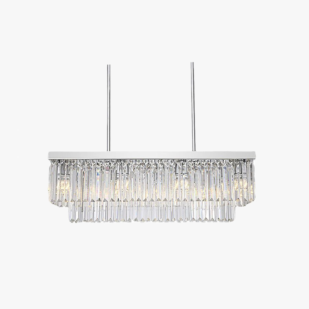 Kristy moderne art deco-LED-pendel, krystal/metal