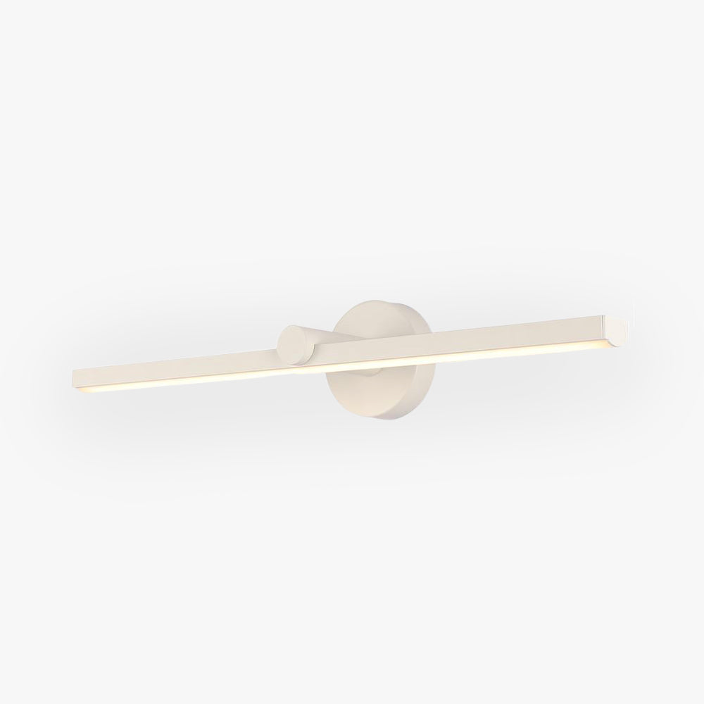 Arisha Minimalist Linear Mirror Front Wall Lamp, White