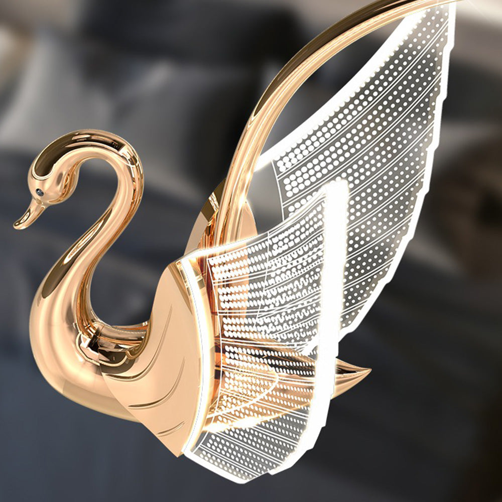 Arisha modern kreativ svanformad pendellampa, 2 färger