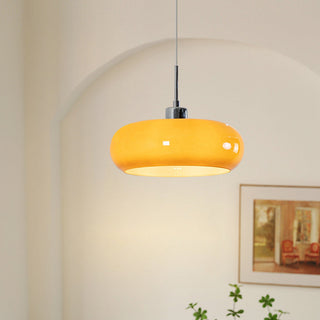 Hailie Vintage Brödform Glas LED Pendellampa Vardagsrum