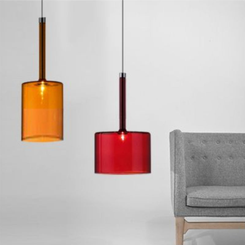 Valentina minimalistisk moderne LED-pendellampe i glas, 3 stilarter