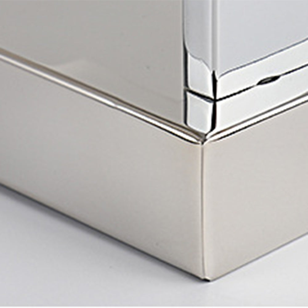 Arisha modern fyrkantig metall-/vägglampa, silver, badrum