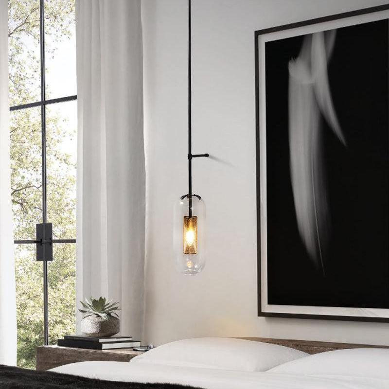 Dae moderne minimalistisk væglampe i glas