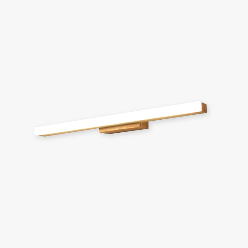 Arisha modern minimalistisk linjär vägglampa i trä, trä/valnöt