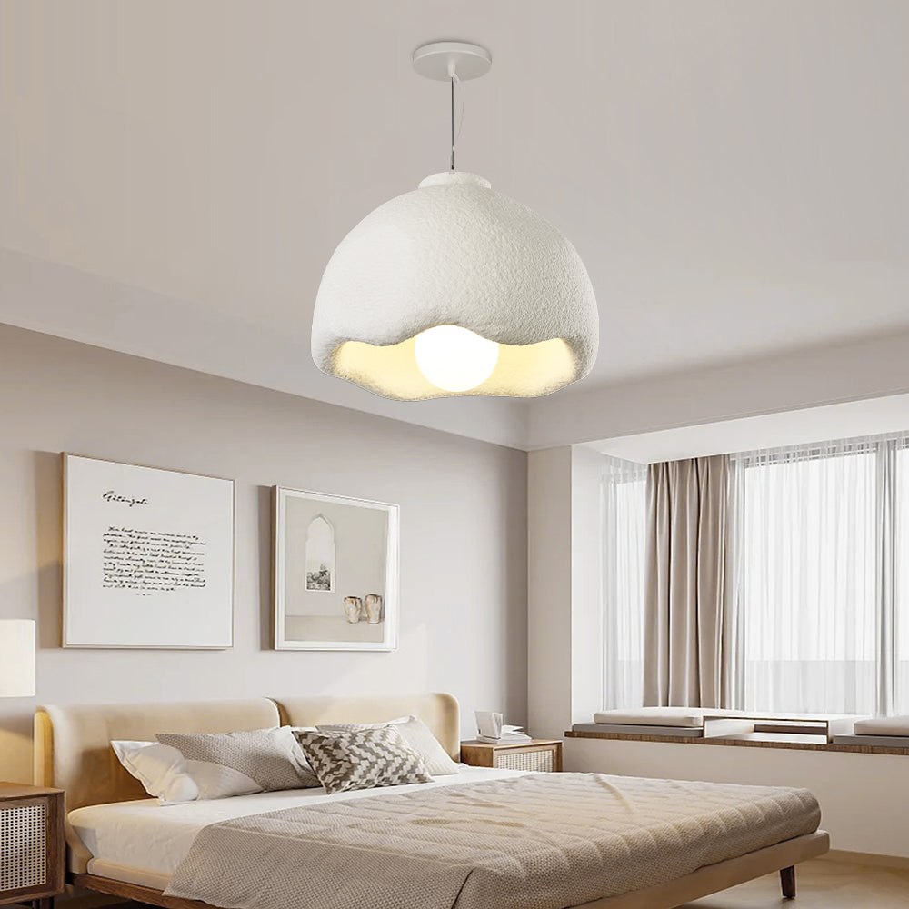 Avi Flower Shape Pendant Light, White, Living Room, Bedroom