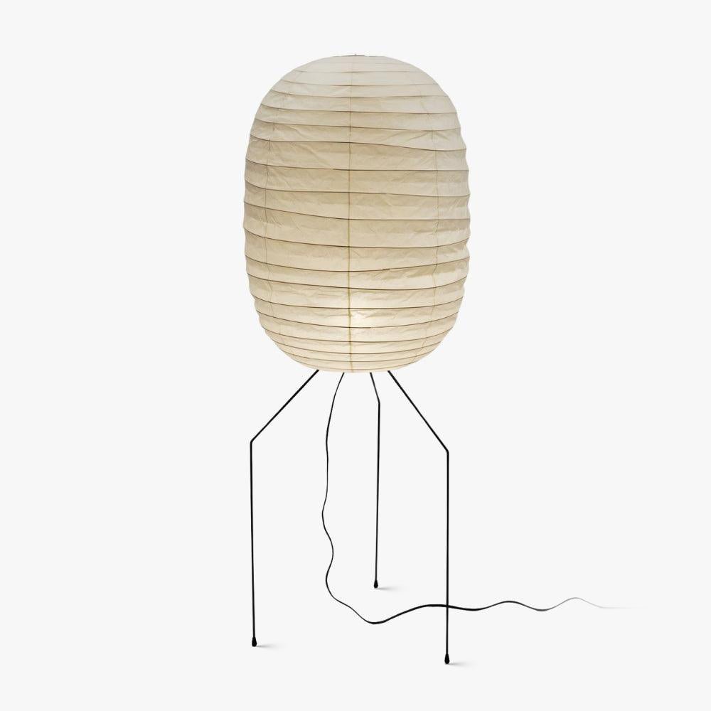 Barbara vintage gulvlampe i rispapir
