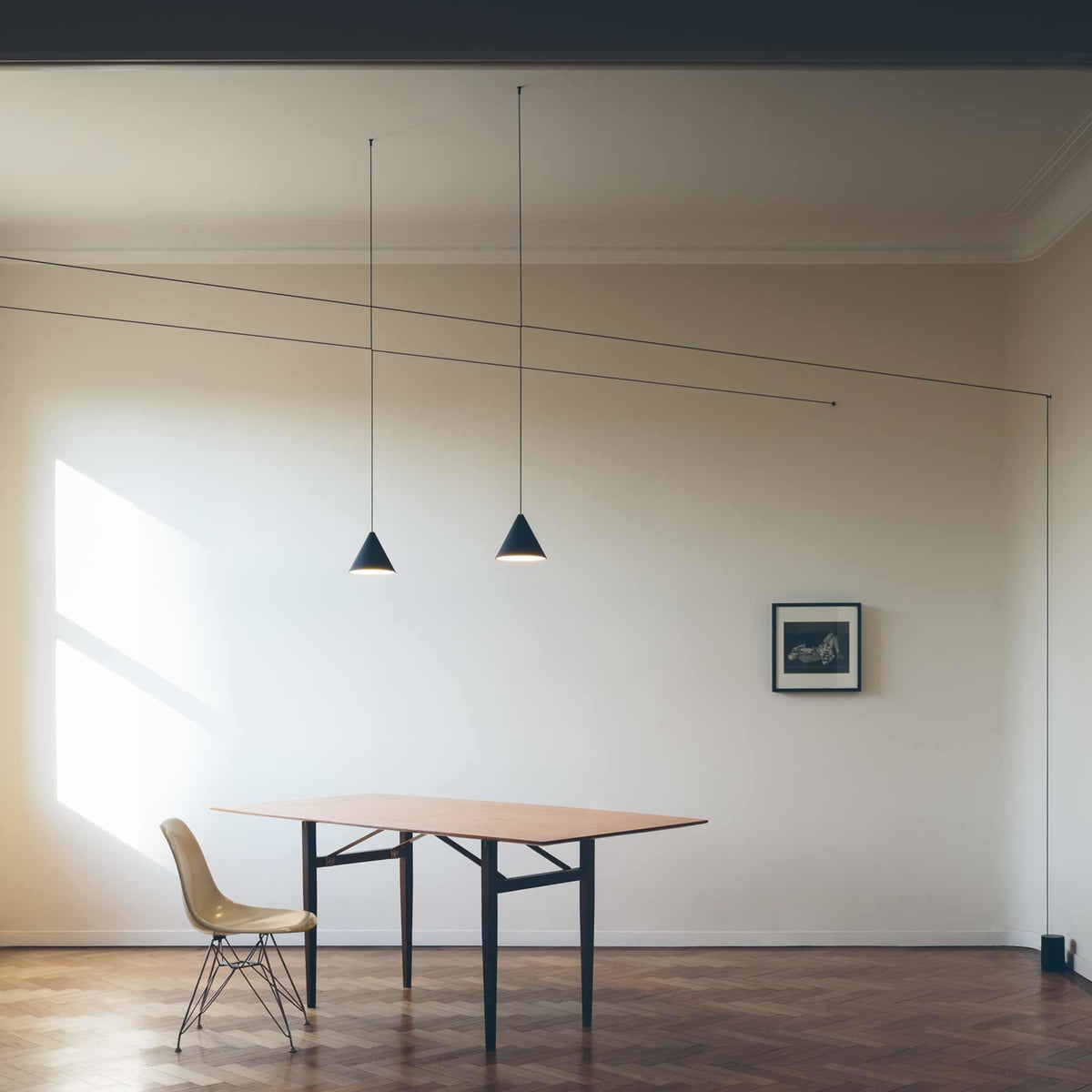 Fio minimalistisk pendellampa i plast