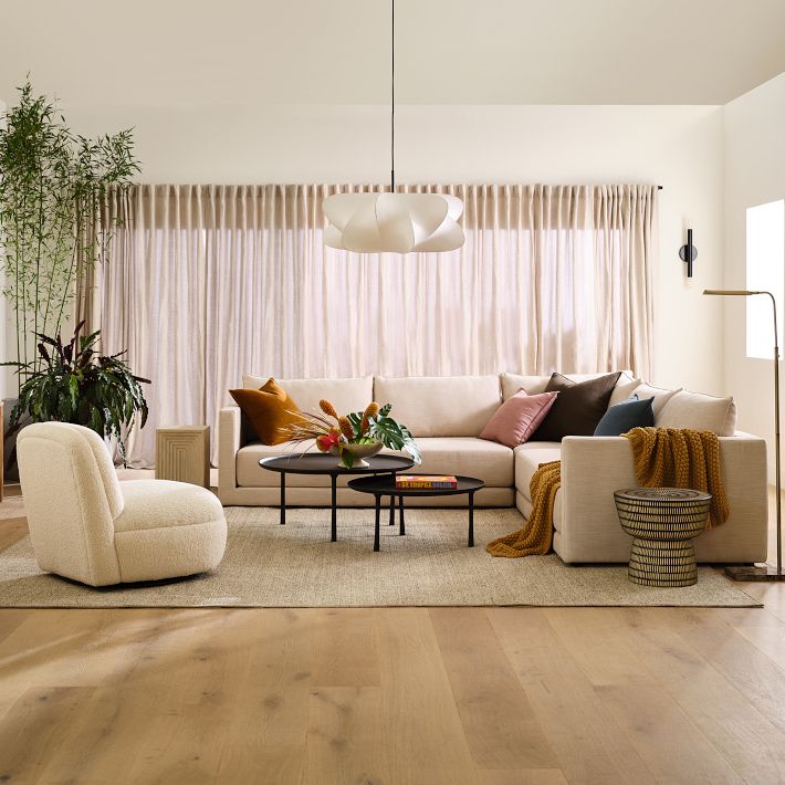 Candeeiro suspenso contemporâneo Luxe em seda