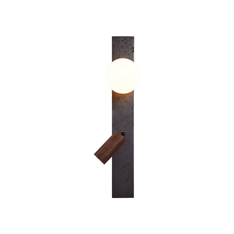 Nirv Beam modern vägglampa i svart travertin