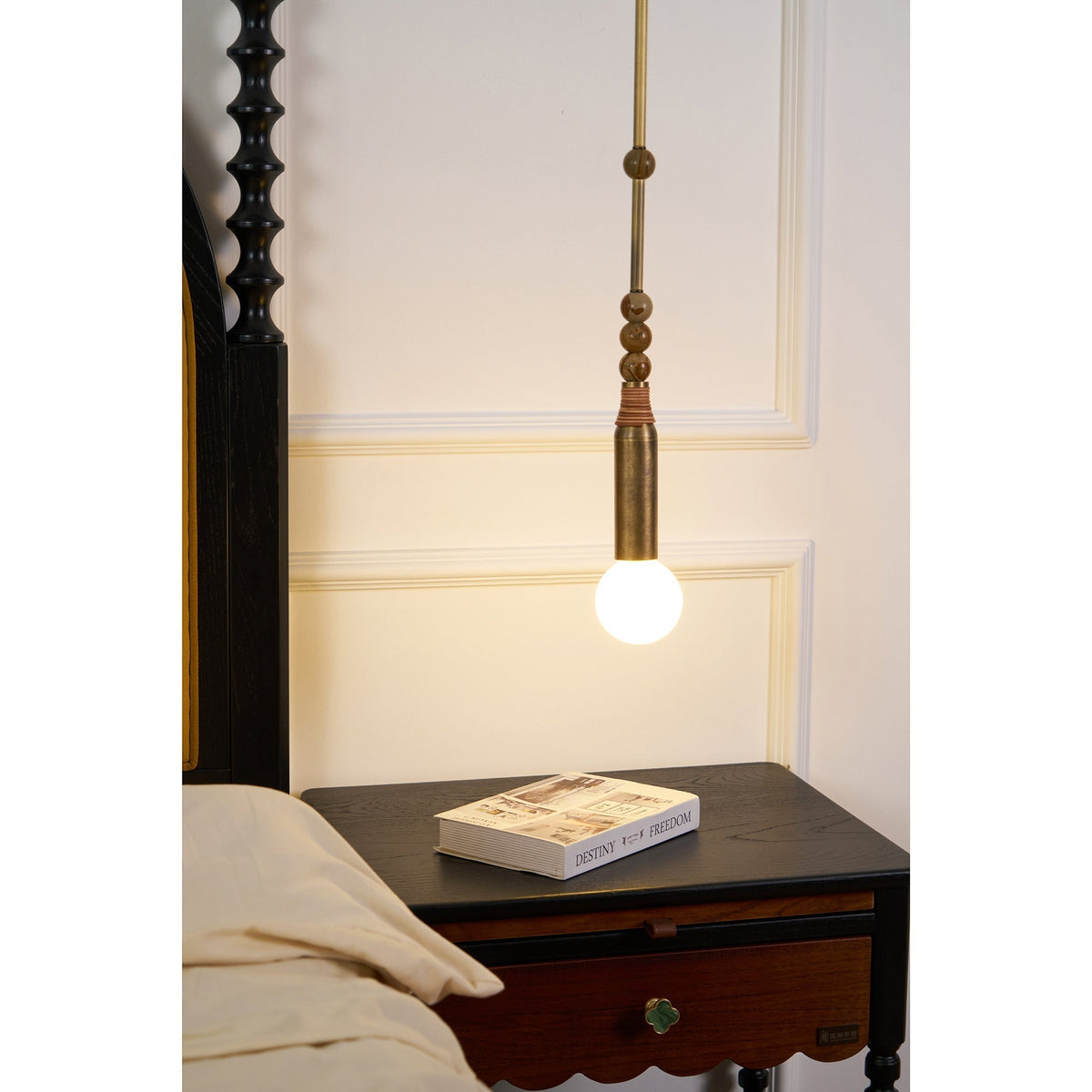 Sylirara moderne minimalistisk pendellampe i marmor