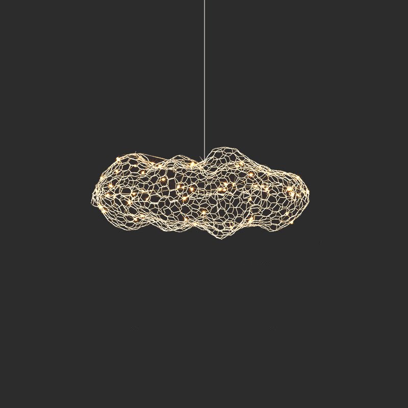 Candeeiro suspenso Rivelaine Golden Cloud Weave