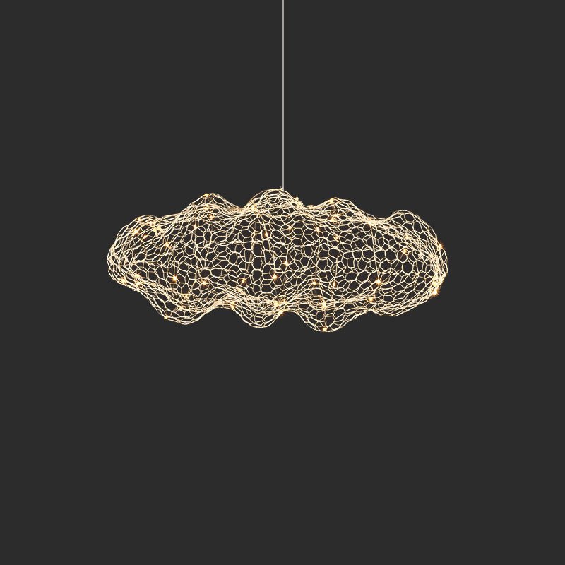 Candeeiro suspenso Rivelaine Golden Cloud Weave