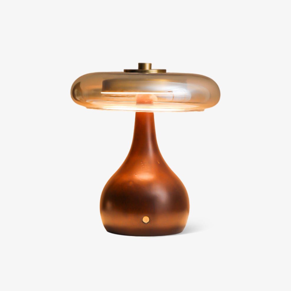 Airdes vintagebordlampe i træ