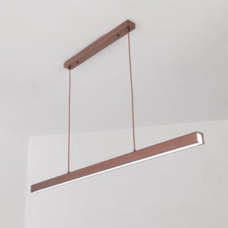 Edge Modern Design Linjär Metall LED Pendellampa Matsal