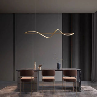 Louise Minimalistisk Design Metall Pendellampa Konstgalleri Matsal
