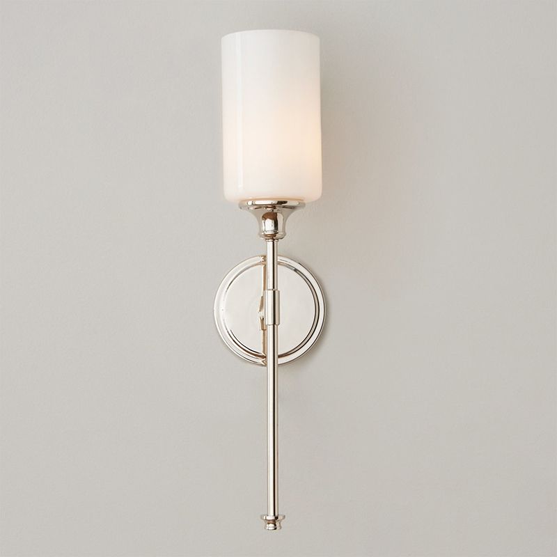 Arisha Milky Glass Mirror Front Vanity Wall Lamp, 2 Colour