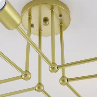 Valentina Industriell Metall Glas Taklampa Vardagsrum Sovrum