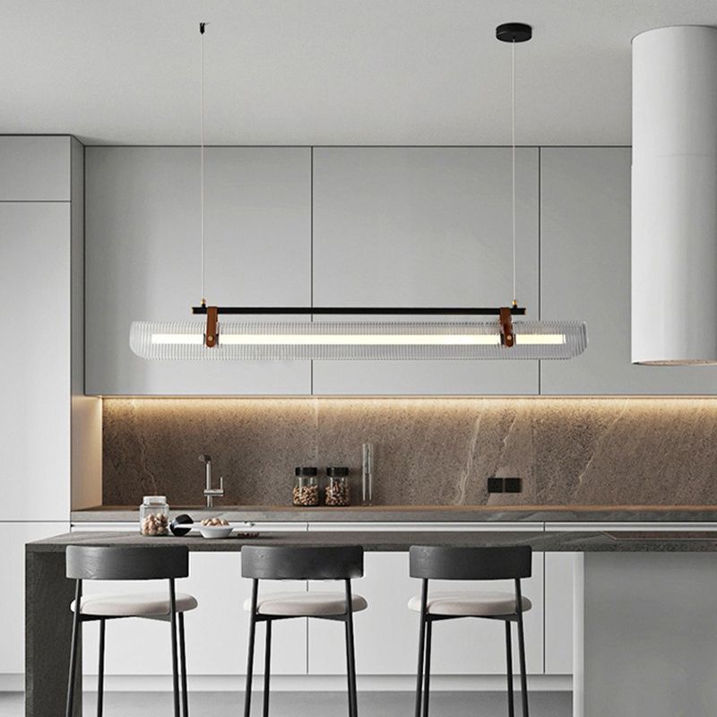 Arisha Pendant Light Linear Modern, /Metal, Black/Gold, Study