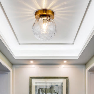 Valentina Modern Glob Metall Glas LED Taklampa Hall Vardagsrum