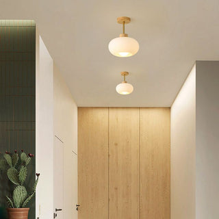 Hailie Modern Glob Trä Glas LED Taklampa Vardagsrum Sovrum Matsal