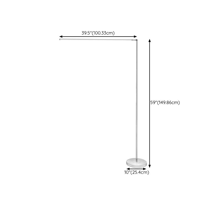 Louise Modern Steamline Minimalist linear Floor Lamp, 2 Color