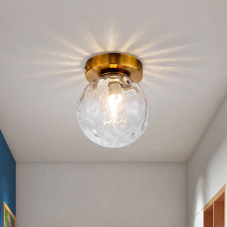 Valentina Modern Glob Metall Glas LED Taklampa Hall Vardagsrum