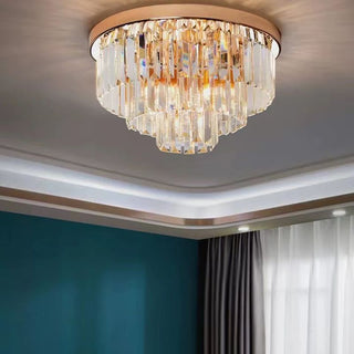 Postmodern Modern Klassisk Kristall Rund Taklampa Vardagsrum