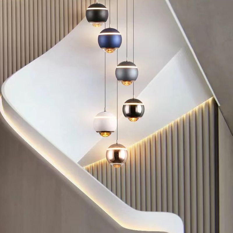 Valentina modern rund LED-pendellampa, köksö