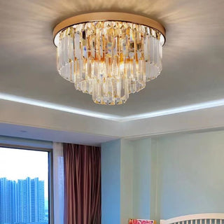 Postmodern Modern Klassisk Kristall Rund Taklampa Vardagsrum