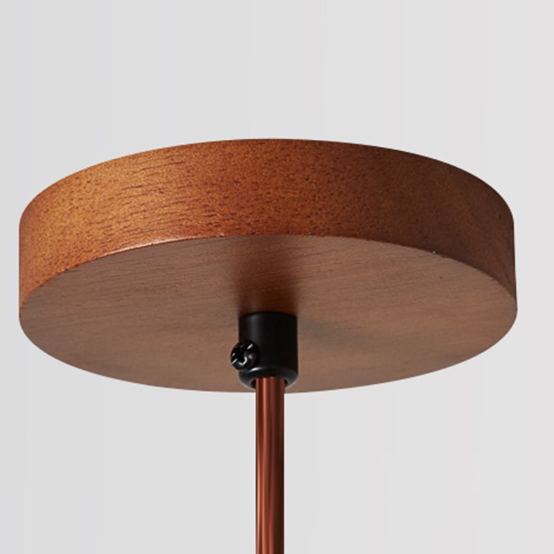 Muto minimalistisk pendellampa i trä, naturlig träfärg