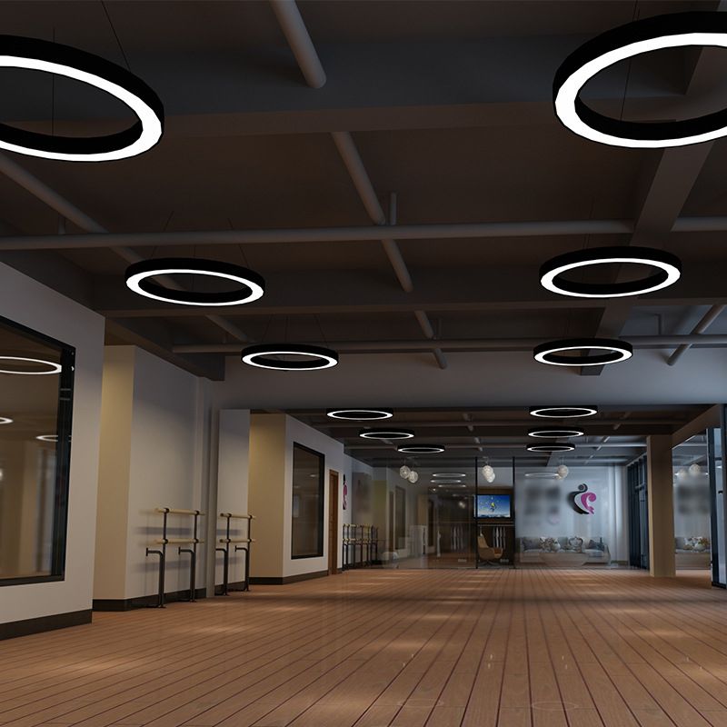 Arisha minimalistisk ringformad taklampa, sovrum