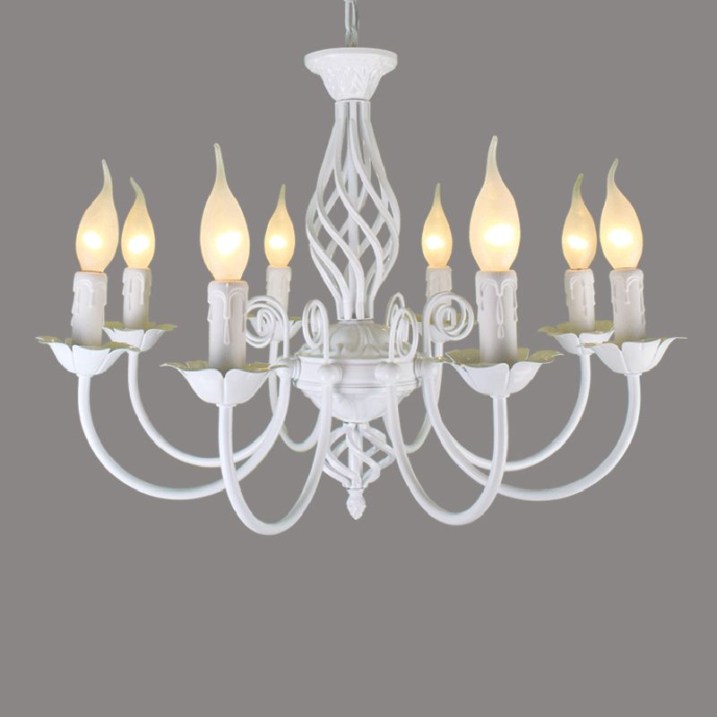Silva retro pendellampa med ljus, metall/glas, svart/vit, restaurang