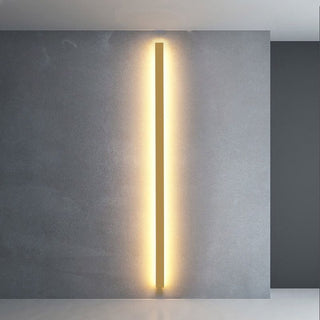 Edge Minimalistisk Linjär Metall Akryl Vägglampa Sovrum