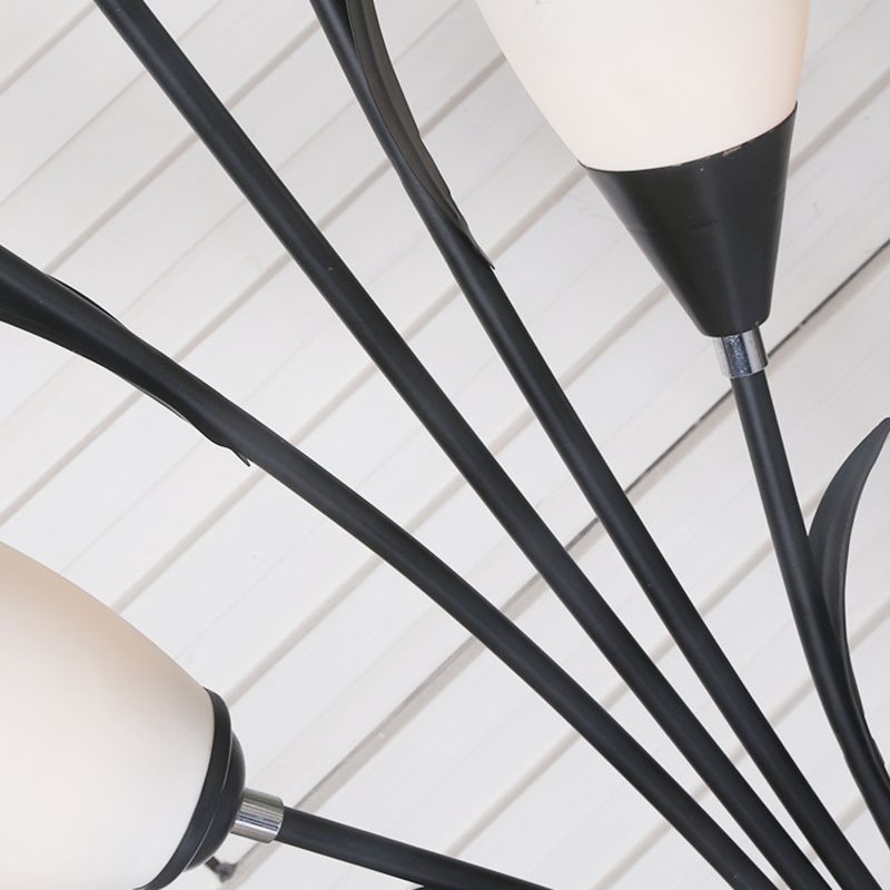 Bella Flower Branching Black Floor Lamp, Living Room