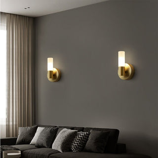 Leigh Modern Cylindrisk Metall LED Vägglampa Sovrum Vardagsrum