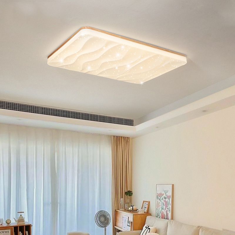 Muto geometrisk LED-taklampa med utanpåliggande montering, vit