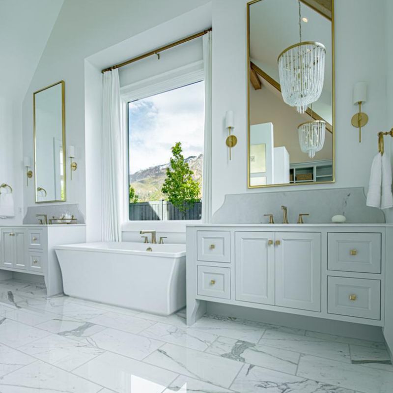 Arisha Milky Glass Mirror Front Vanity Wall Lamp, 2 Colour