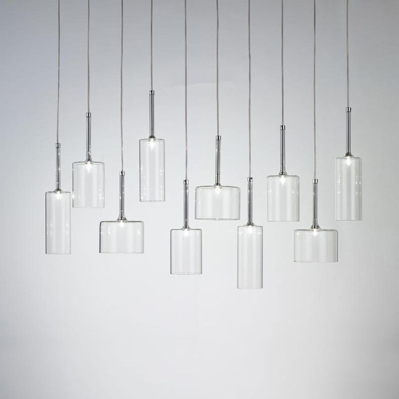 Valentina minimalistisk moderne LED-pendellampe i glas, 3 stilarter